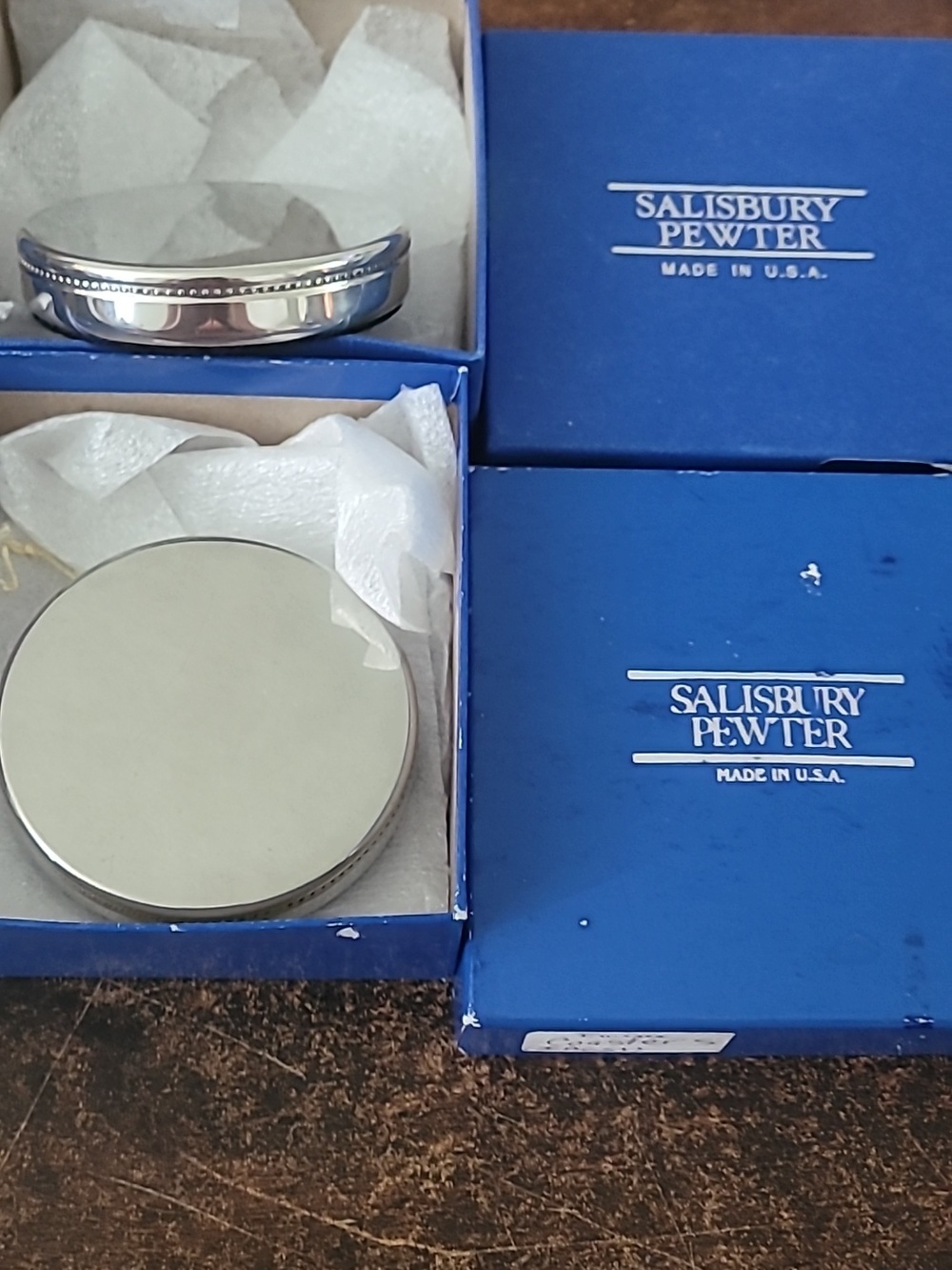 Salisbury Pewter Executive Paperweight New  in original box.